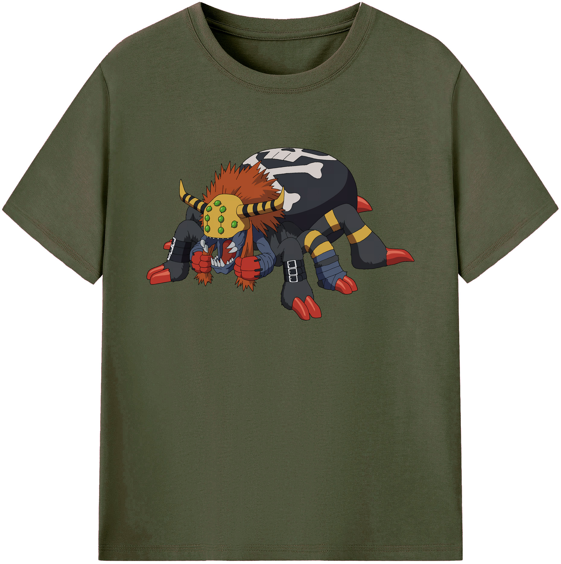 （画像用） Digimon デジタルモンスター/デジモン 綿100％ メンズ半袖Tシャツ｜肌触りやわらか＆通気性